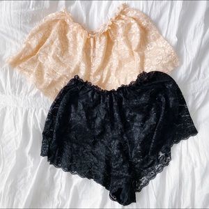 American Apparel Lace Shorts